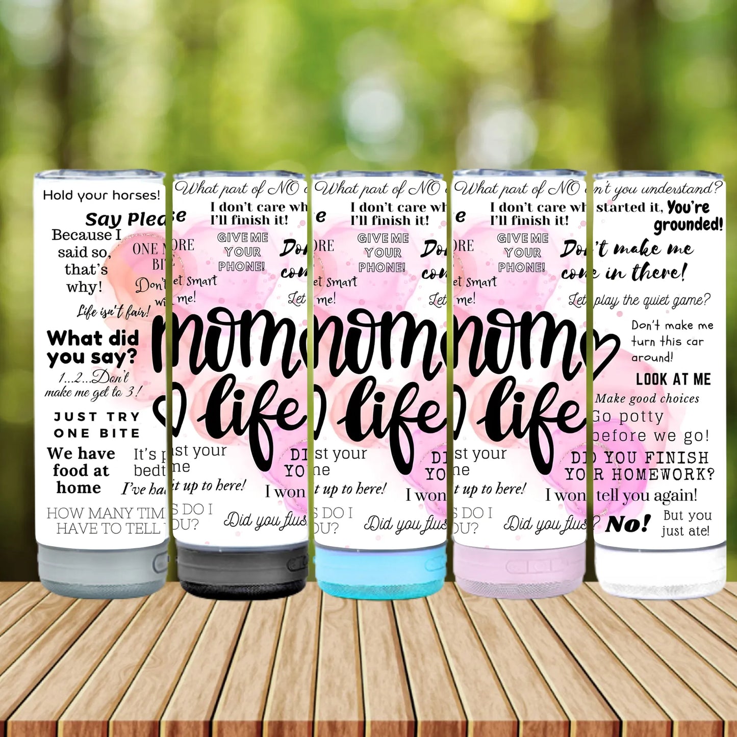 CUSTOMIZABLE MOM SAYING HOT AND COLD TUMBLER - Crazy Kat Design Co
