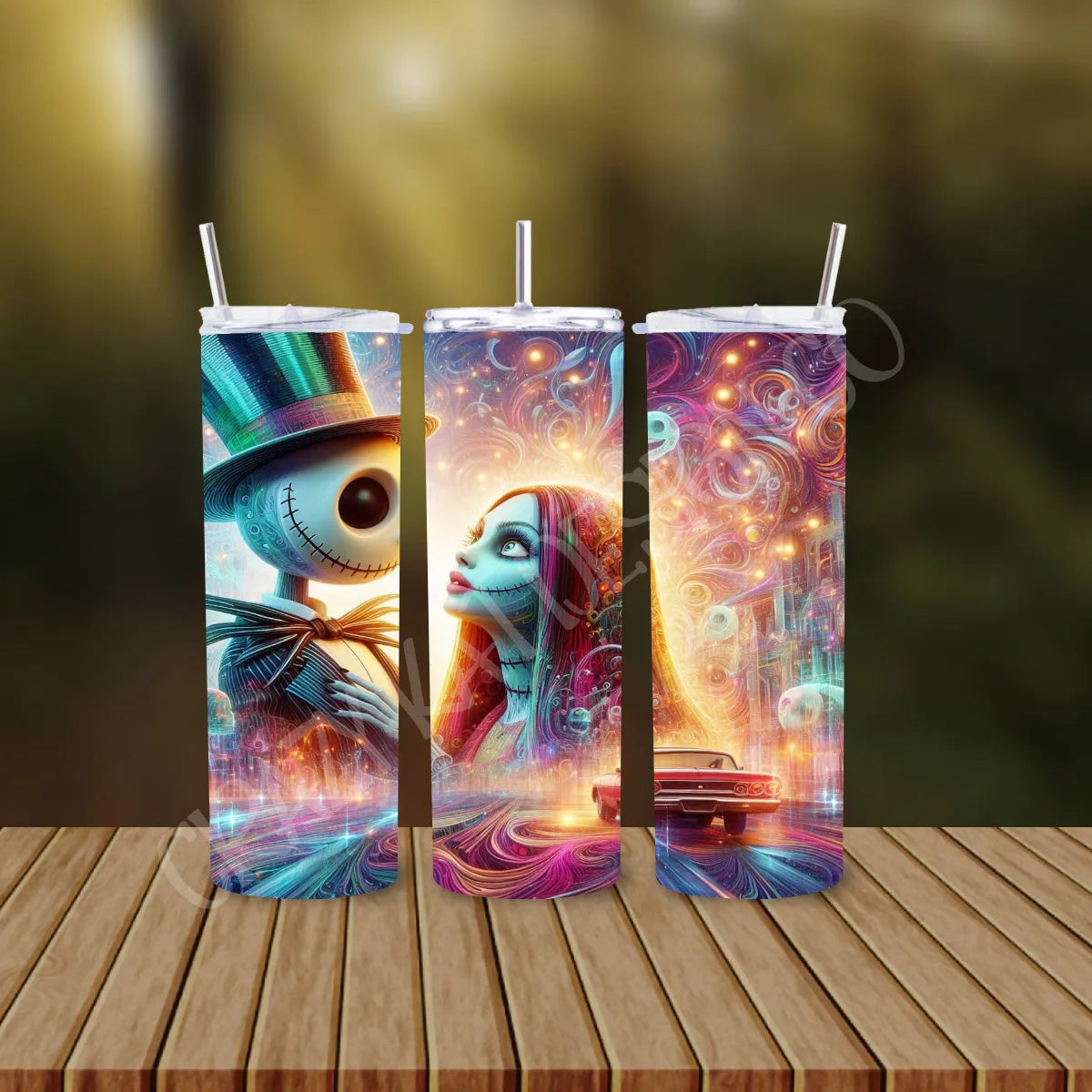 CUSTOMIZABLE NIGHTMARE BEFORE CHRISTMAS HOT AND COLD TUMBLER - Crazy Kat Design Co