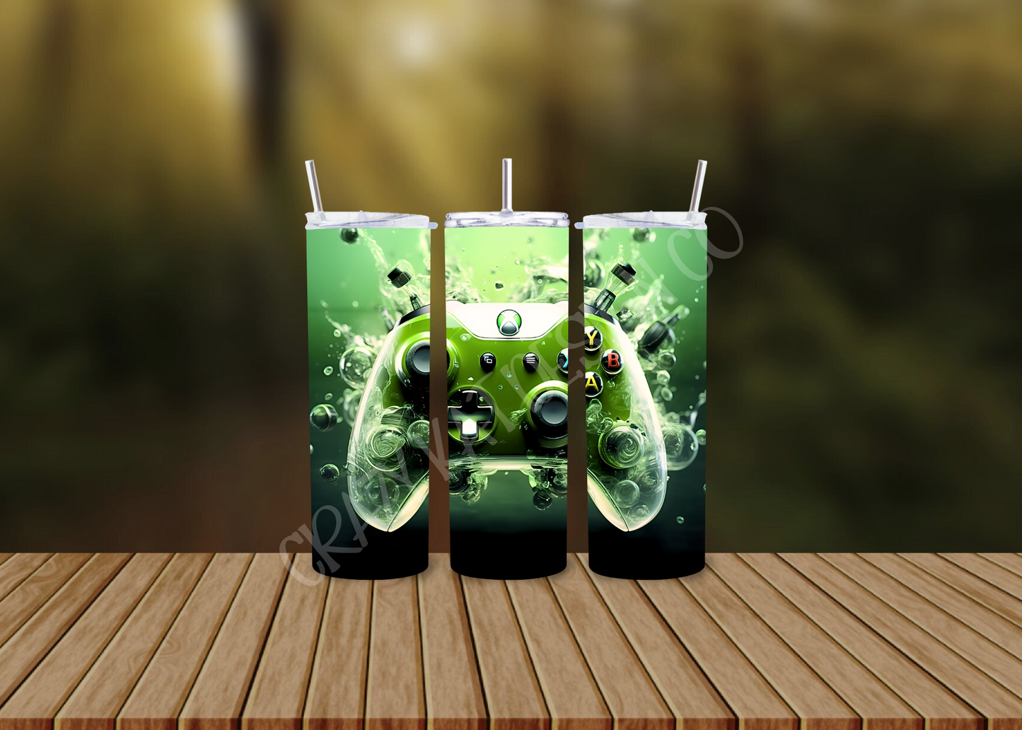 CUSTOMIZABLE GAMING CONTROLLER HOT AND COLD TUMBLERS - Crazy Kat Design Co