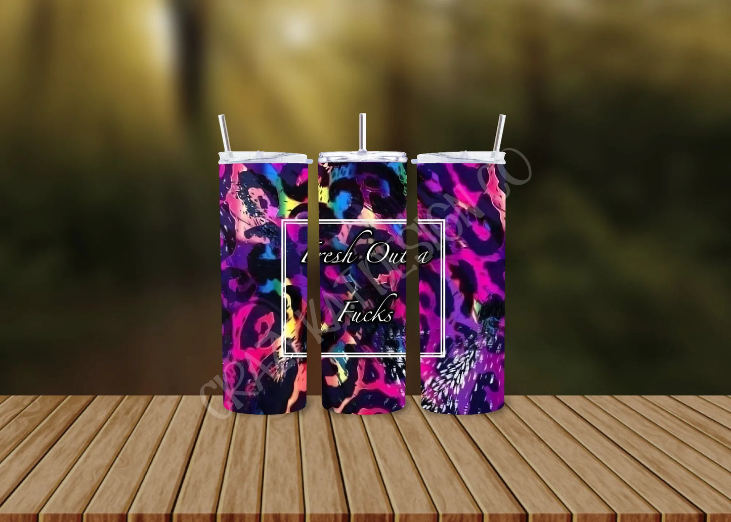 CUSTOMIZABLE ZERO F*CKS TO GIVE HOT AND COLD TUMBLERS - Crazy Kat Design Co