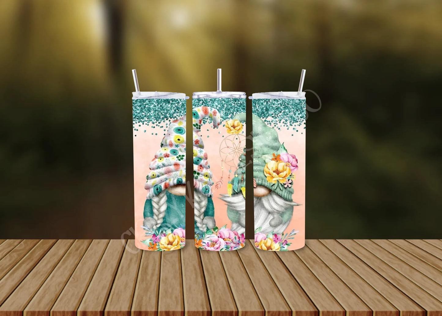 CUSTOMIZABLE GNOME DREAM CATCHER HOT AND COLD TUMBLERS - Crazy Kat Design Co