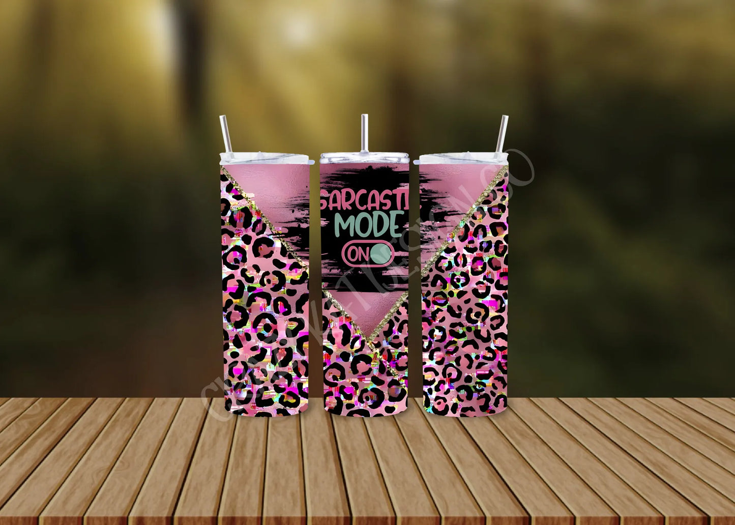 CUSTOMIZABLE SARCASTIC MODE ON HOT AND COLD TUMBLERS - Crazy Kat Design Co