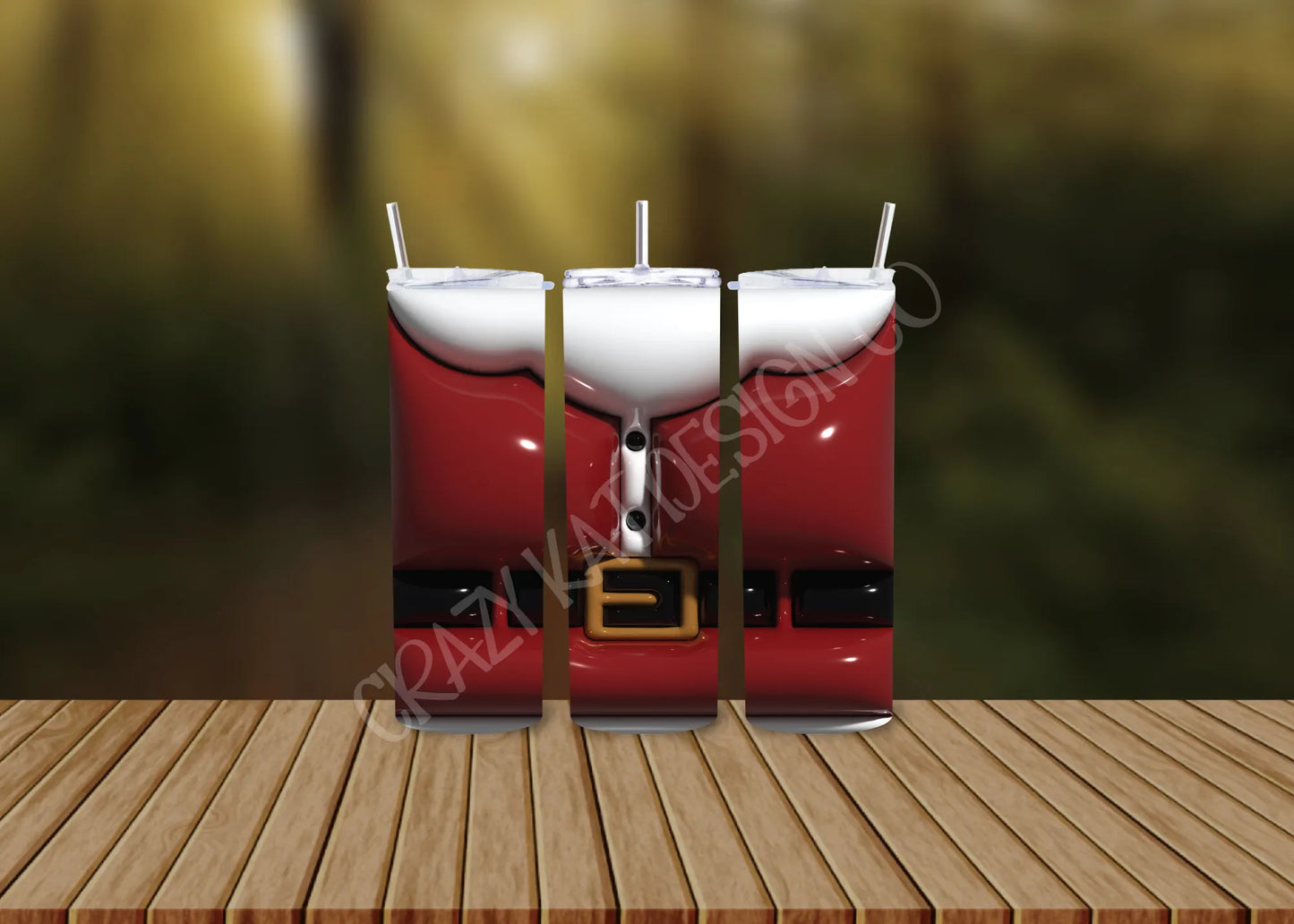 CUSTOMIZABLE SANTA HOT AND COLD TUMBLERS - Crazy Kat Design Co