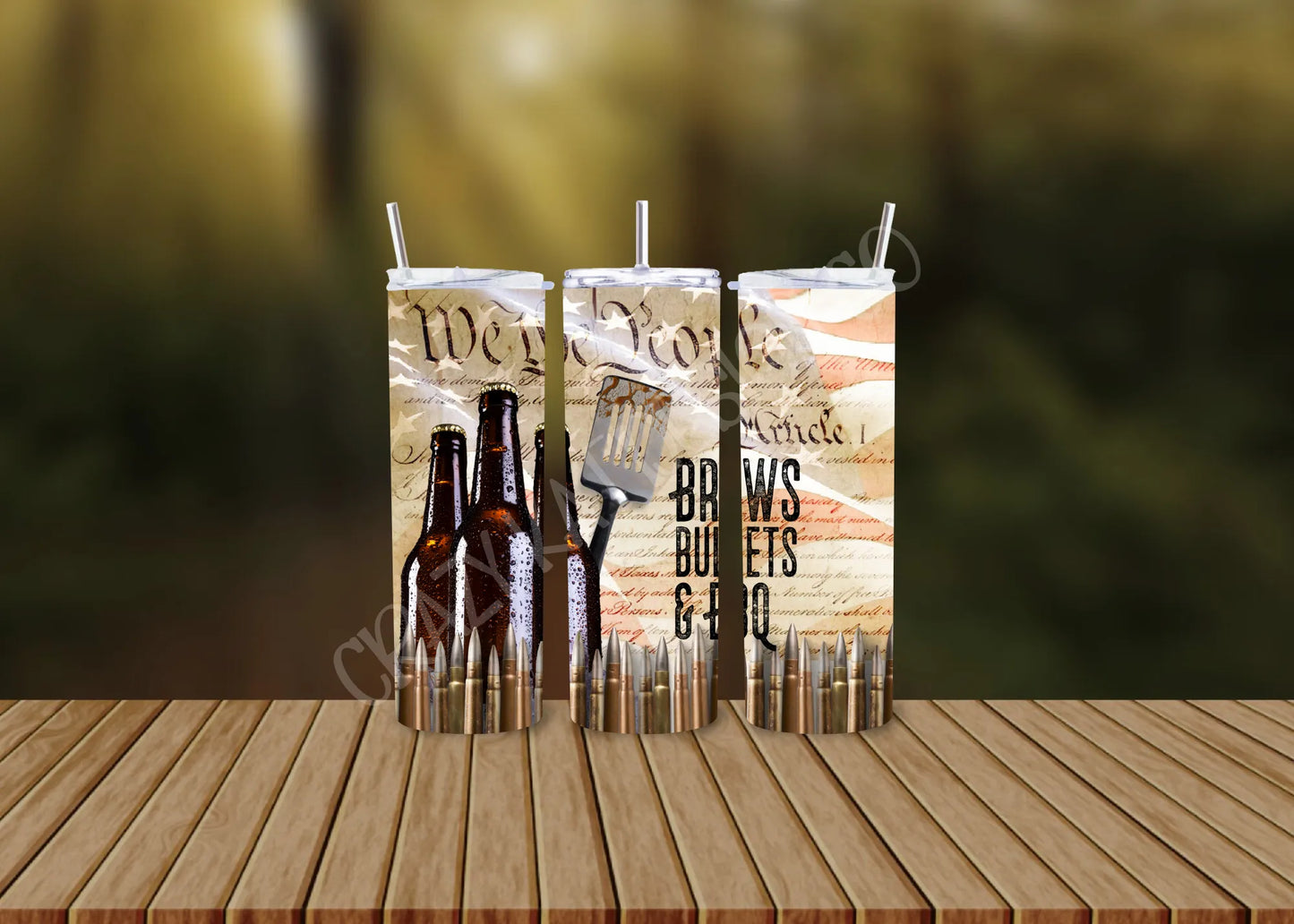 CUSTOMIZABLE WE THE PEOPLE HOT AND COLD TUMBLERS - Crazy Kat Design Co