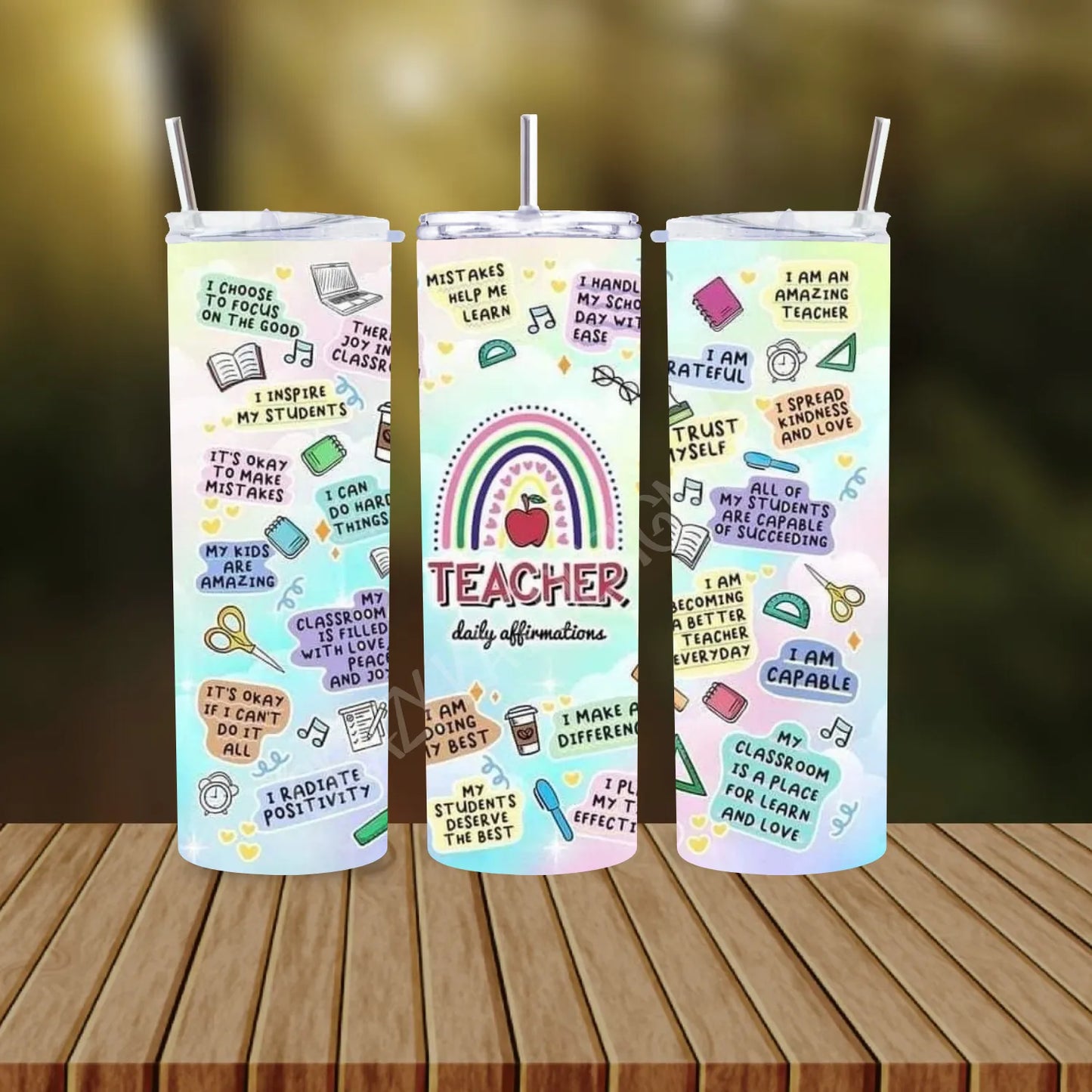 CUSTOMIZABLE TEACHER HOT AND COLD TUMBLERS - Crazy Kat Design Co
