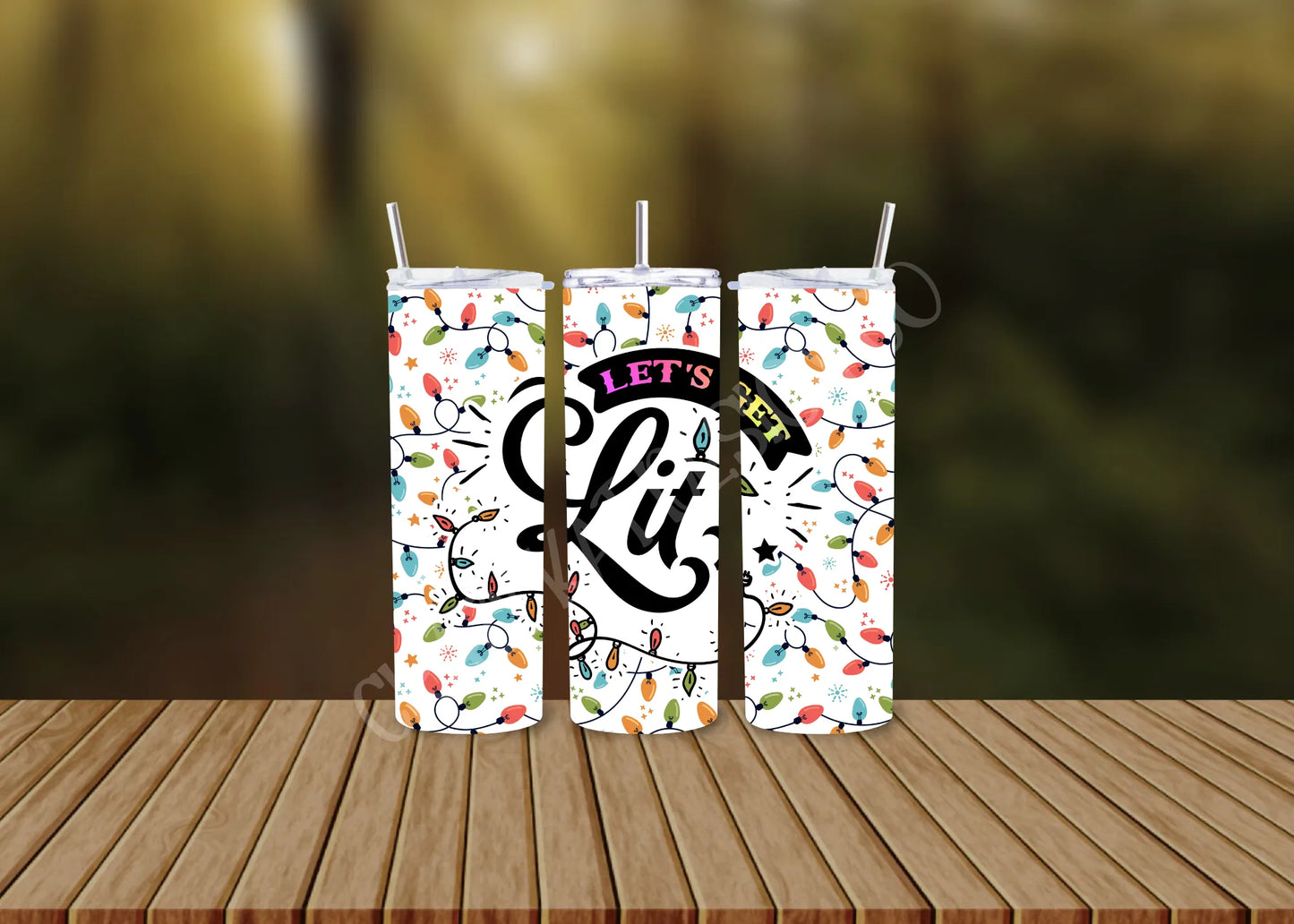 CUSTOMIZABLE LET'S GET LIT HOT AND COLD TUMBLERS - Crazy Kat Design Co