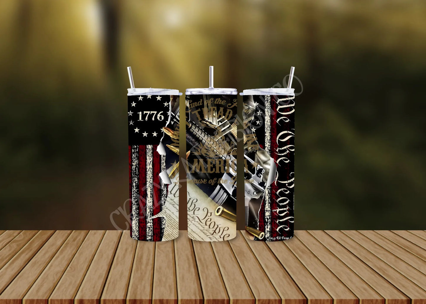 CUSTOMIZABLE 2ND AMENDMENT HOT AND COLD TUMBLERS - Crazy Kat Design Co