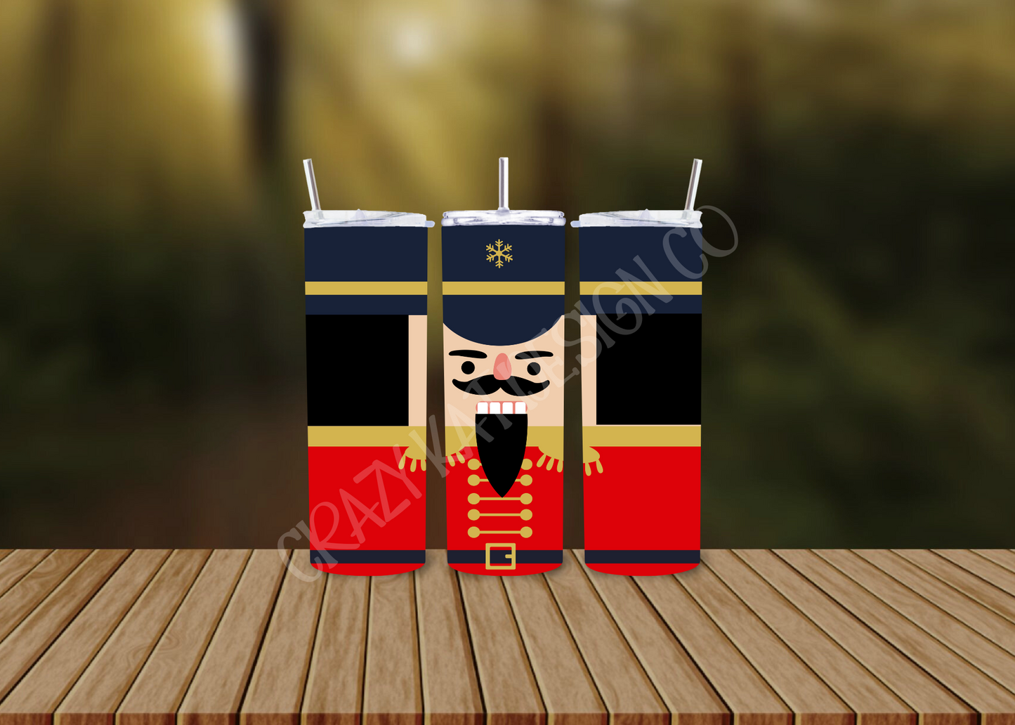 CUSTOMIZABLE NUTCRACKER HOT AND COLD TUMBLERS - Crazy Kat Design Co