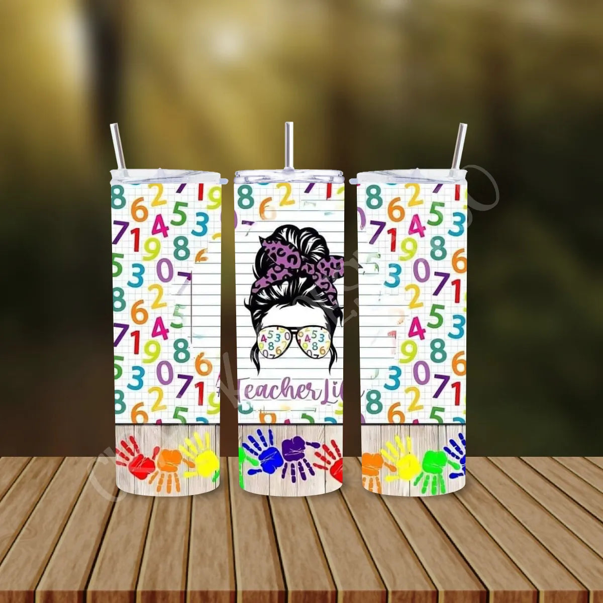 CUSTOMIZABLE TEACHER LIFE HOT AND COLD TUMBLER - Crazy Kat Design Co