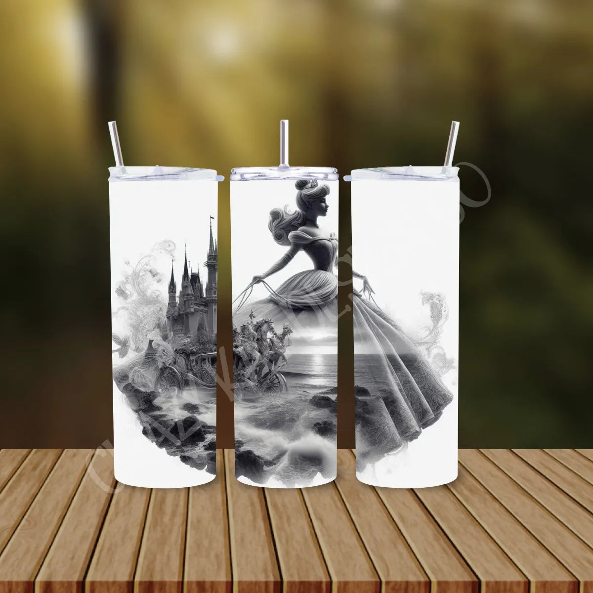 CUSTOMIZABLE PRINCESS HOT AND COLD TUMBLER - Crazy Kat Design Co