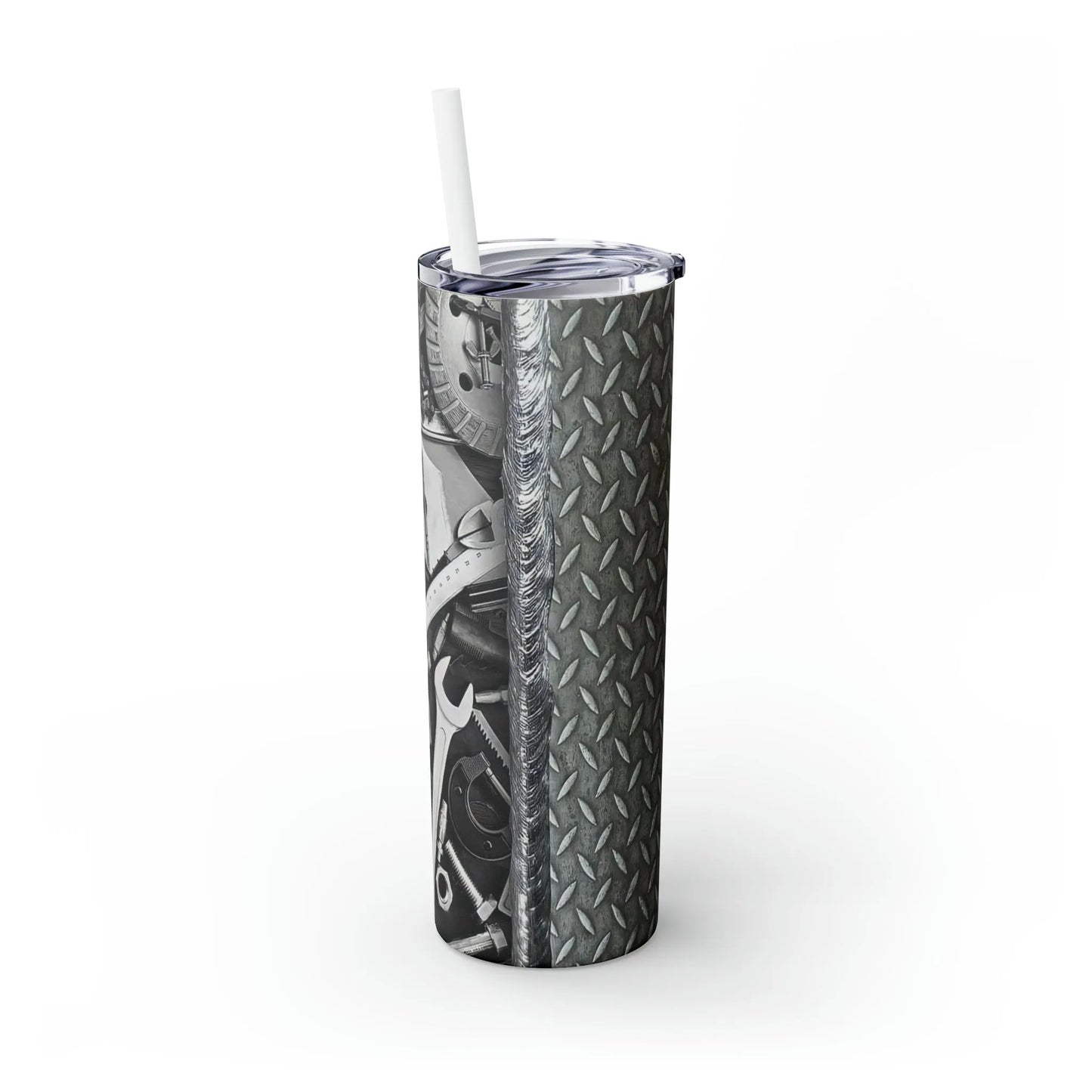 Tools Skinny Tumbler with Straw, 20oz - Crazy Kat Design Co