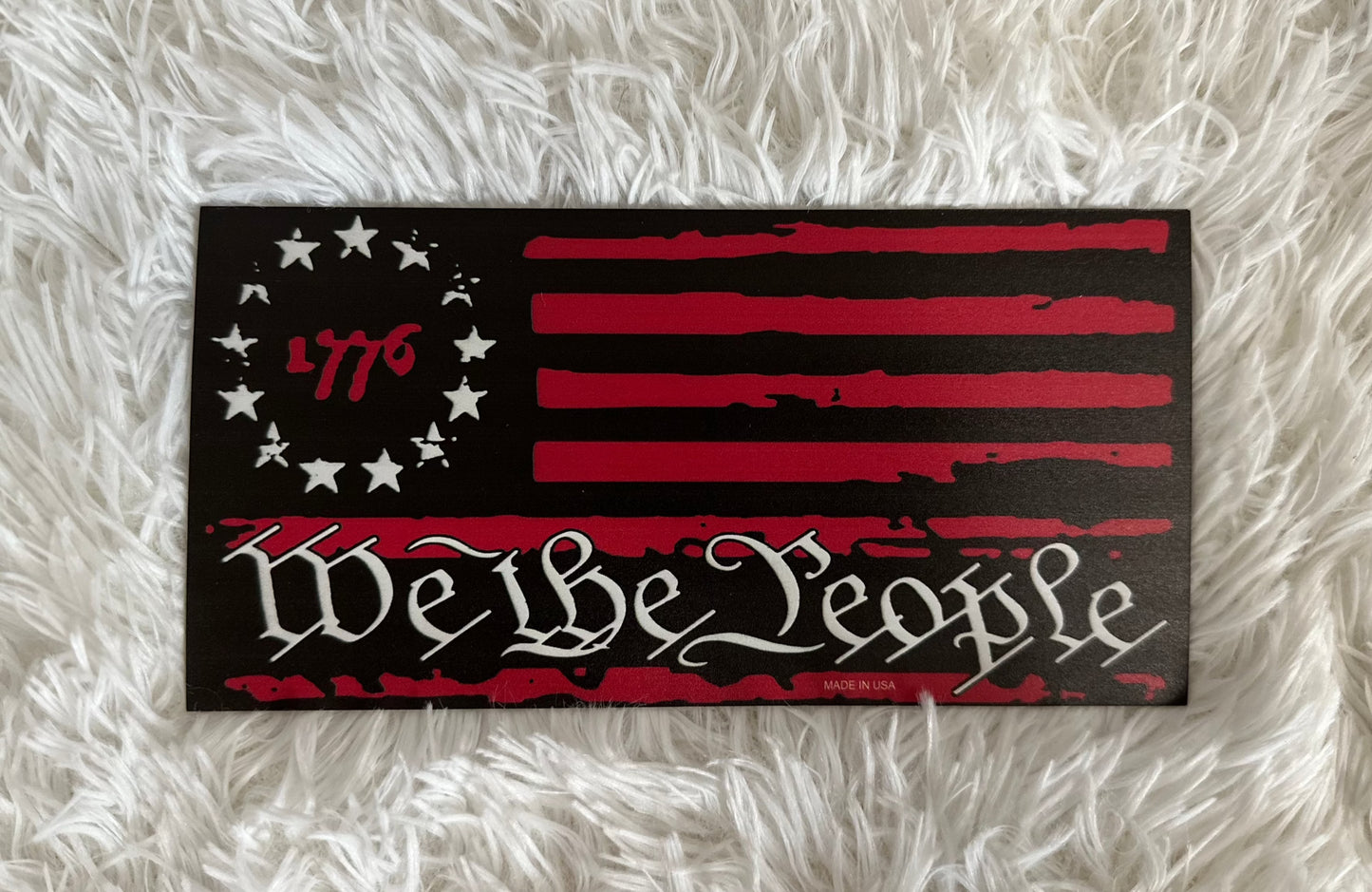 WE THE PEOPLE 1776 DYE CUT MAGNET - Crazy Kat Design Co