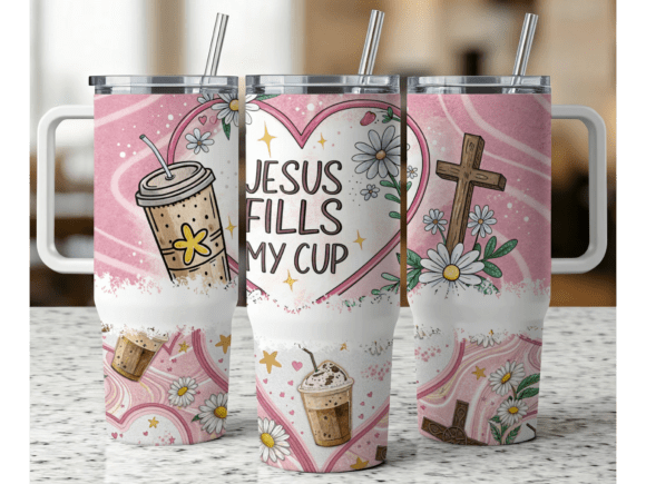 JÉSUS PERSONNALISABLE REMPLIT MA TASSE CHAUDE ET FROIDE