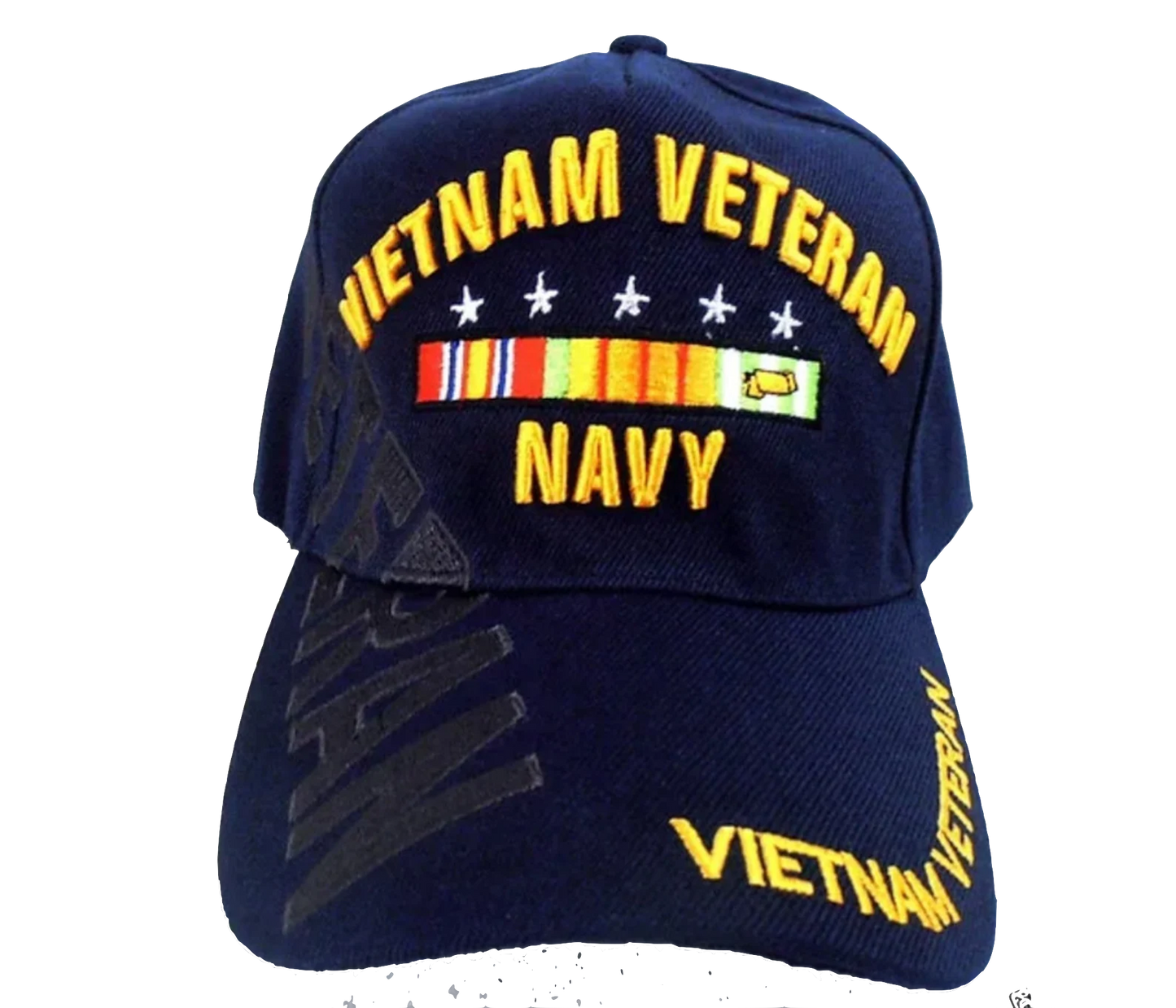 Vietnam Veteran Navy EMBROIDERED BASEBALL HAT