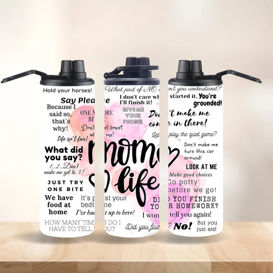 CUSTOMIZABLE MOM SAYING HOT AND COLD TUMBLER - Crazy Kat Design Co