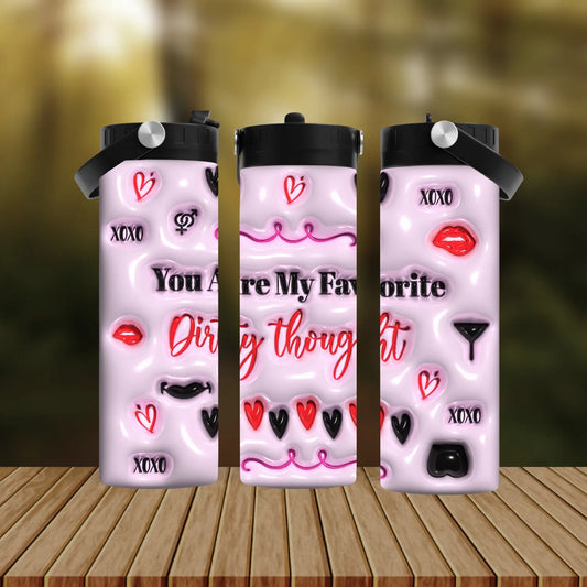 CUSTOMIZABLE YOU ARE MY DIRTY THOUGHT HOT AND COLD TUMBLERS - Crazy Kat Design Co