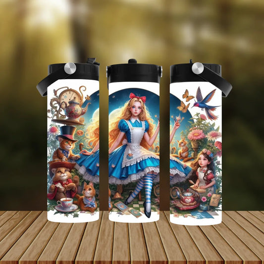 CUSTOMIZABLE ALICE IN WONDERLANDS HOT AND COLD TUMBLER