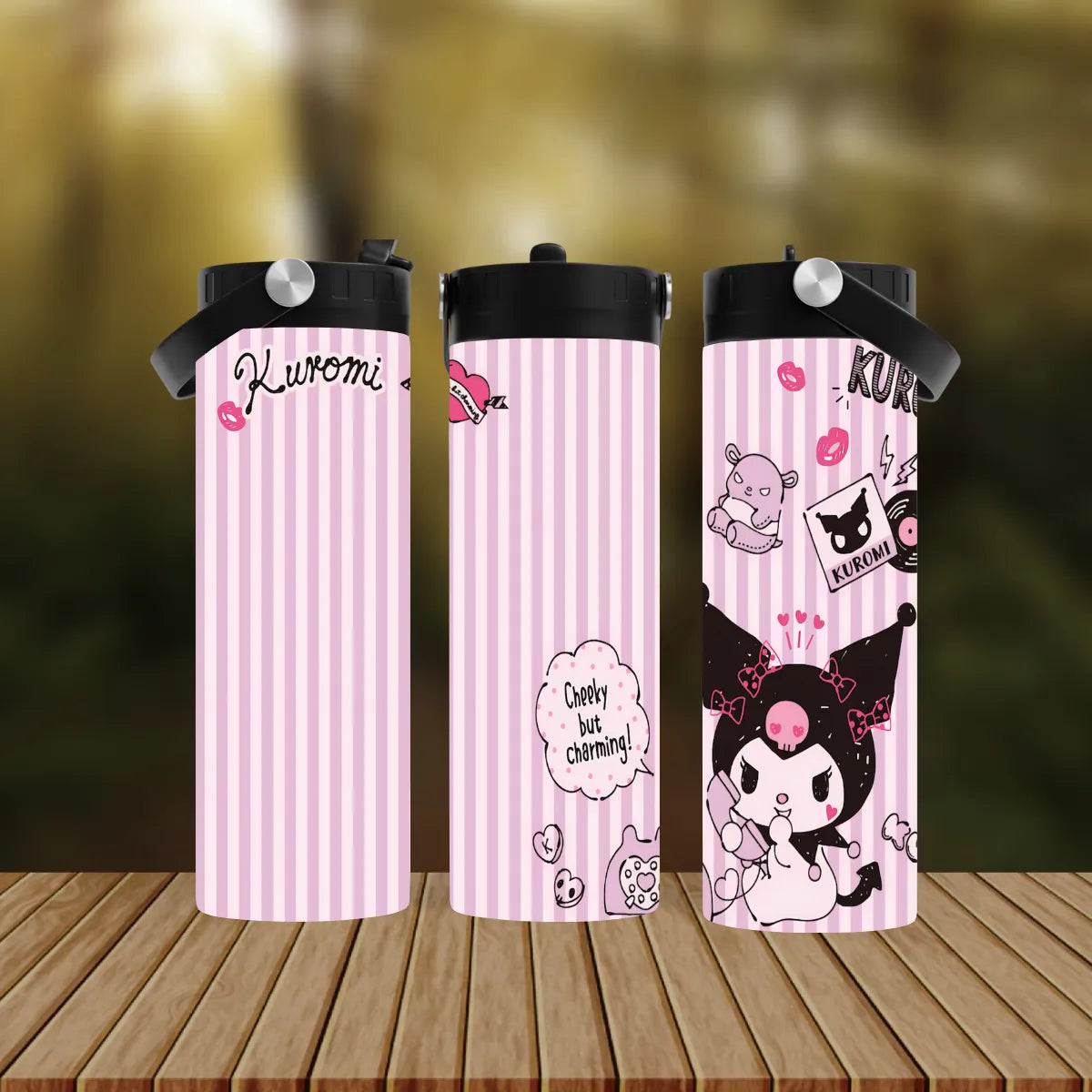 CUSTOMIZABLE KUROMI HOT AND COLD TUMBLER - Crazy Kat Design Co