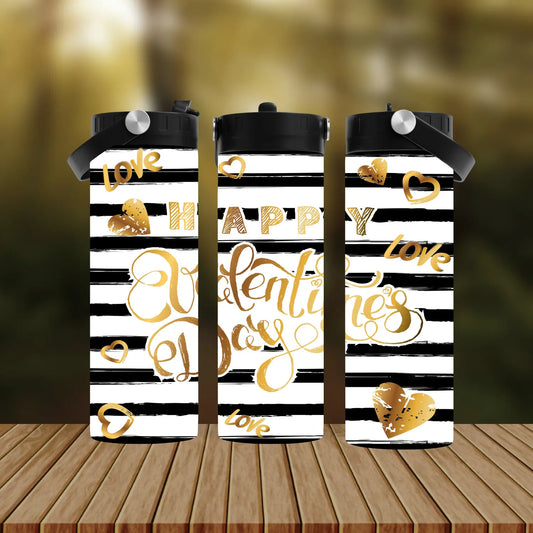 CUSTOMIZABLE HAPPY VALENTINES DAY HOT AND COLD TUMBLERS - Crazy Kat Design Co