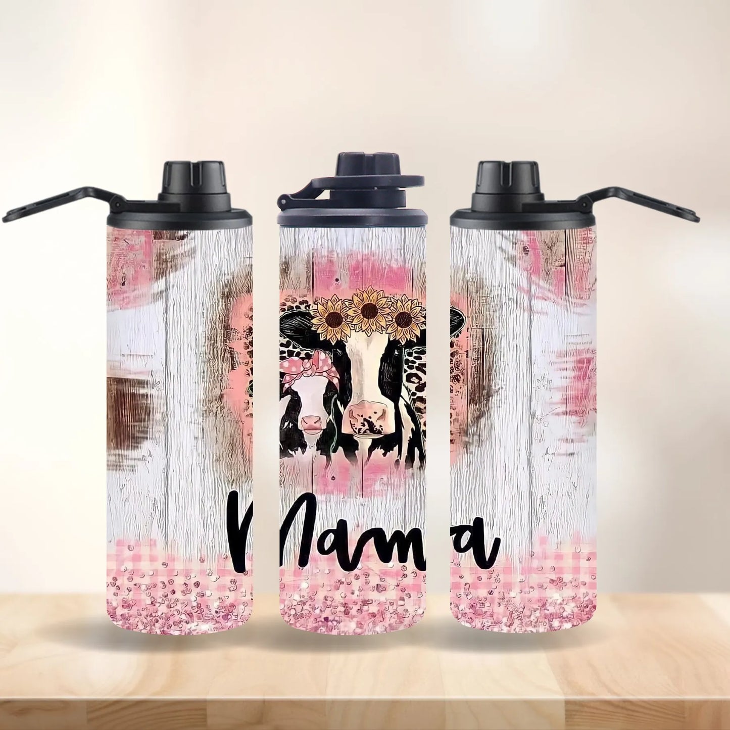 CUSTOMIZABLE MAMA COW HOT AND COLD TUMBLER - Crazy Kat Design Co