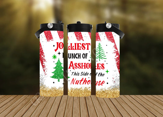 CUSTOMIZABLE JOLLIEST BUNCH OF ASSHOLES HOT AND COLD TUMBLERS - Crazy Kat Design Co