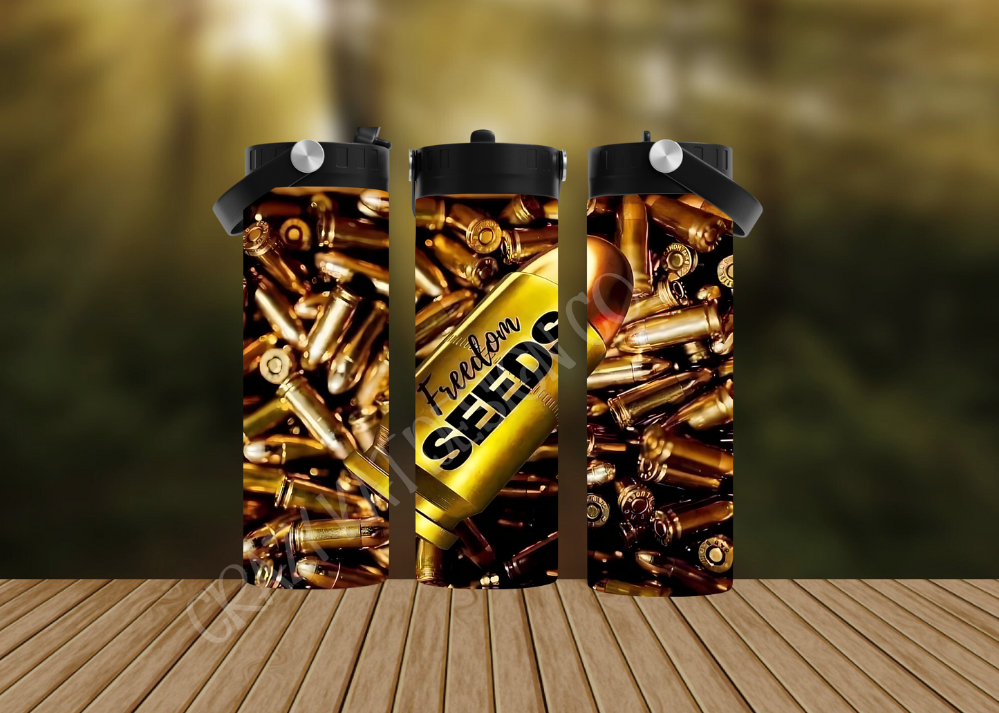 CUSTOMIZABLE FREEDOM SEEDS BULLET HOT OR COLD TUMBLER