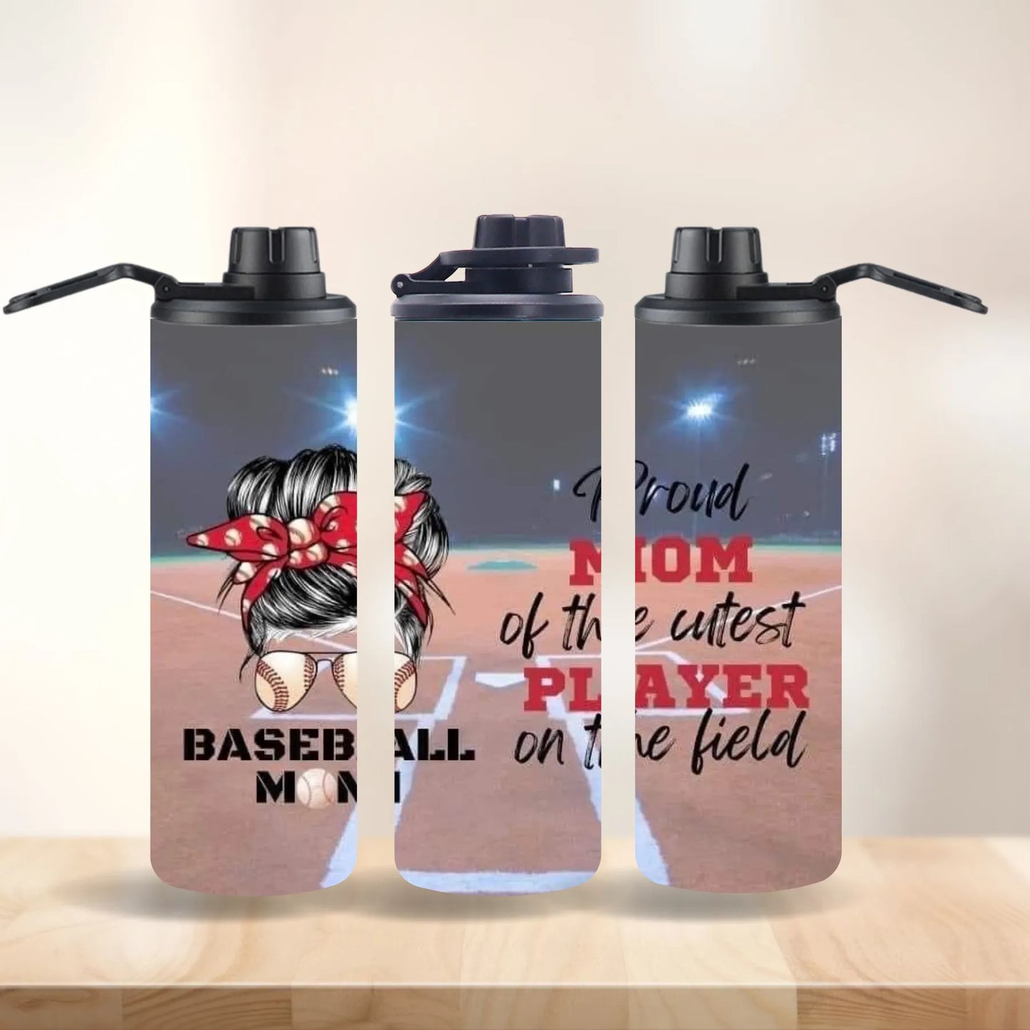 CUSTOMIZABLE BASEBALL MOM LIFE HOT AND COLD TUMBLER - Crazy Kat Design Co