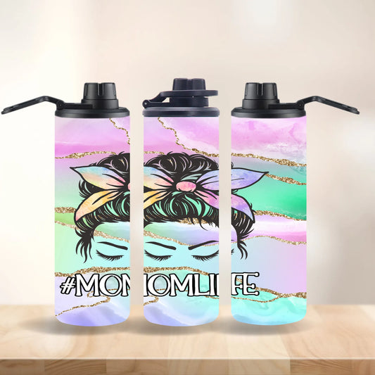 CUSTOMIZABLE MOM LIFE HOT AND COLD TUMBLER - Crazy Kat Design Co