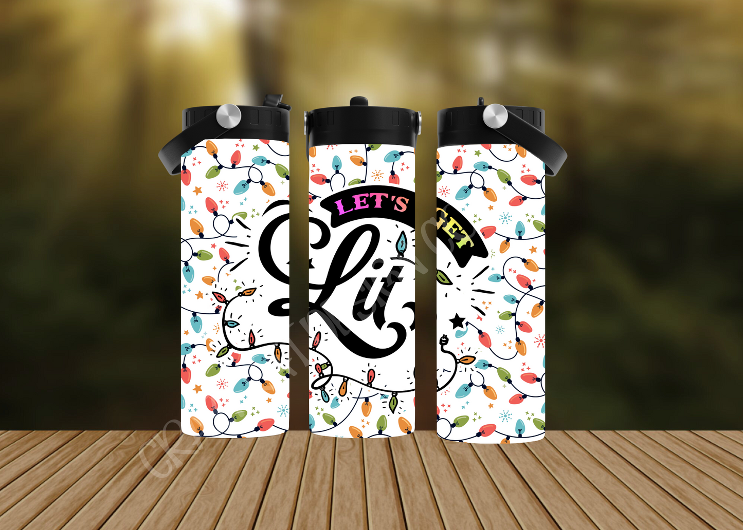CUSTOMIZABLE LET'S GET LIT HOT AND COLD TUMBLERS