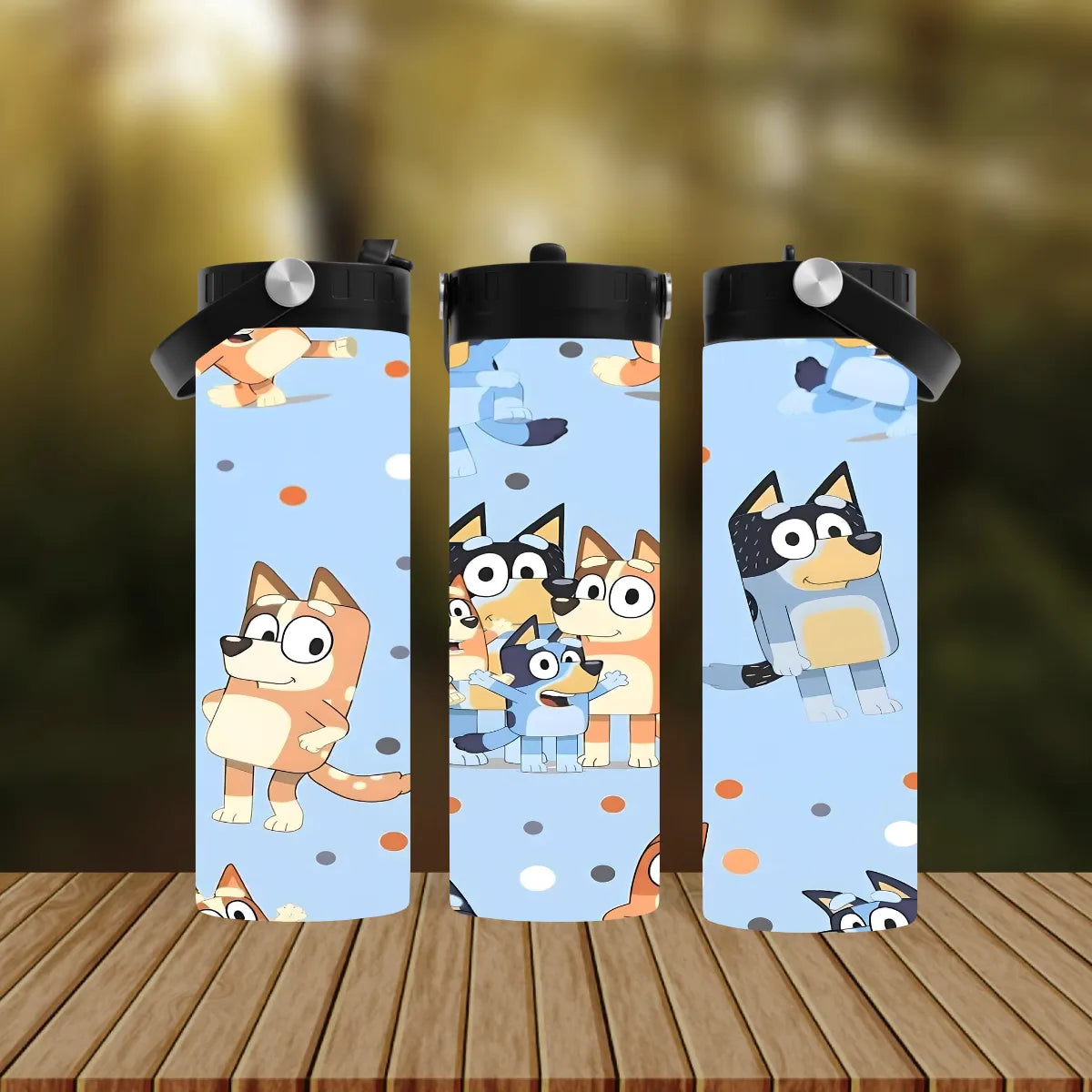 CUSTOMIZABLE BLUEY LIFE HOT AND COLD TUMBLER - Crazy Kat Design Co