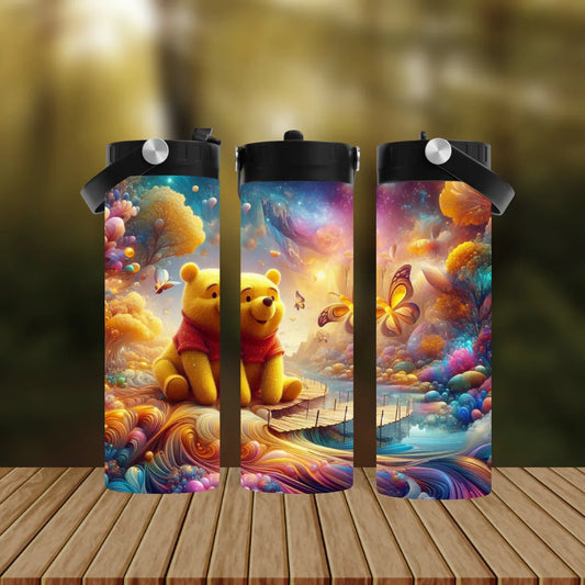 CUSTOMIZABLE POOH BEAR HOT AND COLD TUMBLER - Crazy Kat Design Co