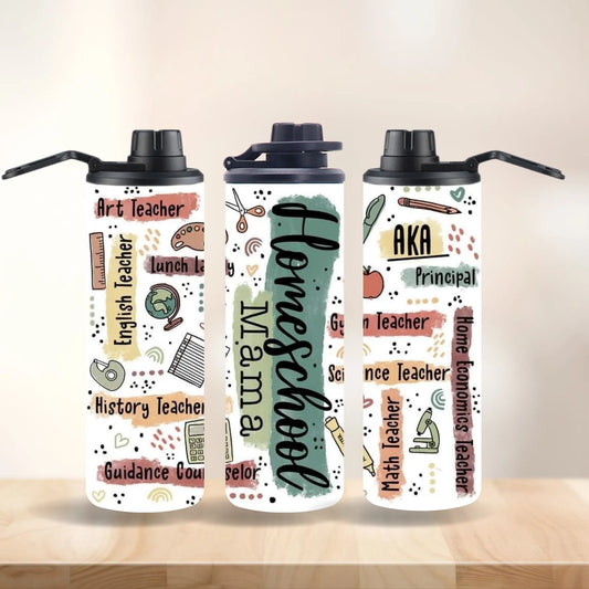 CUSTOMIZABLE HOMESCHOOLING MOM HOT AND COLD TUMBLER - Crazy Kat Design Co