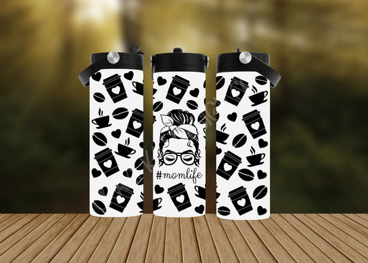 CUSTOMIZABLE COFFEE LIFE HOT AND COLD TUMBLER - Crazy Kat Design Co