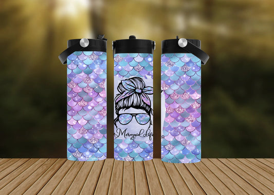 CUSTOMIZABLE MERMAID LIFE HOT AND COLD TUMBLERS - Crazy Kat Design Co