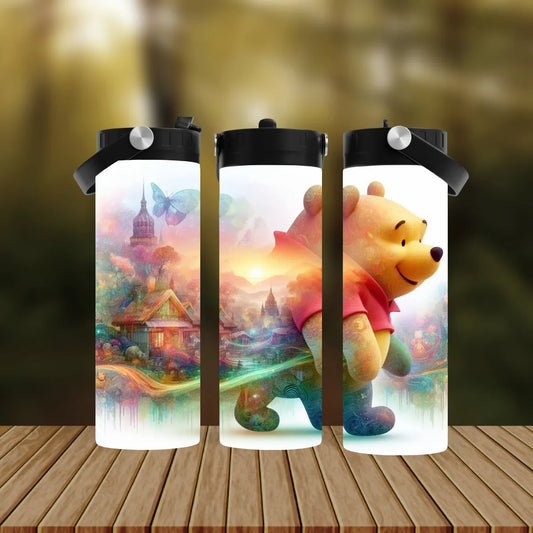 CUSTOMIZABLE POOH BEAR HOT AND COLD TUMBLER - Crazy Kat Design Co