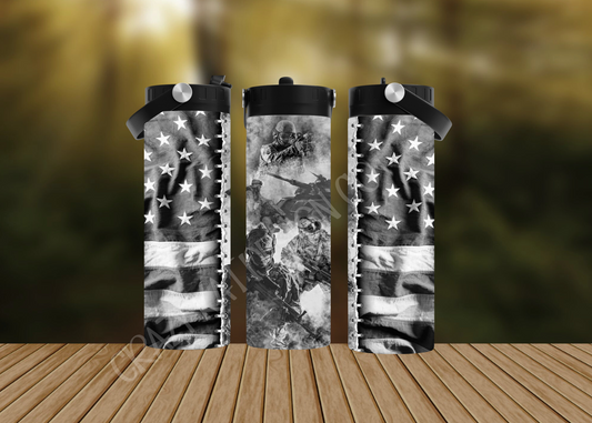 CUSTOMIZABLE US. ARMY AMERICAN FLAG HOT AND COLD TUMBLERS - Crazy Kat Design Co