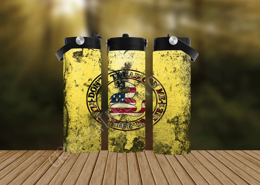 CUSTOMIZABLE 2ND AMENDMENT FLAG SNAKE HOT AND COLD TUMBLERS - Crazy Kat Design Co