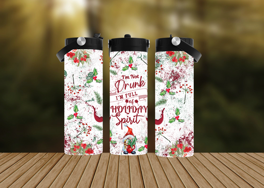 CUSTOMIZABLE I'M NOT DRUNK I'M FILLED WITH THE HOLIDAY SPIRIT HOT AND COLD TUMBLERS