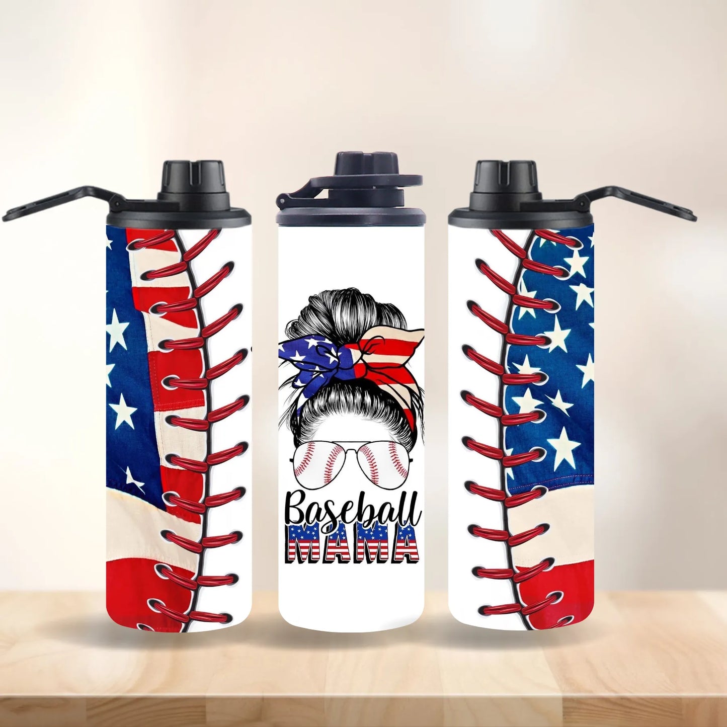 CUSTOMIZABLE BASEBALL MOM LIFE HOT AND COLD TUMBLER - Crazy Kat Design Co