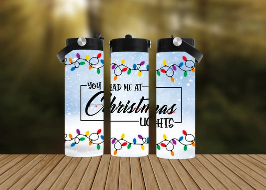 CUSTOMIZABLE YOU HAD ME AT CHRISTMAS LIGHTS HOT AND COLD TUMBLERS - Crazy Kat Design Co