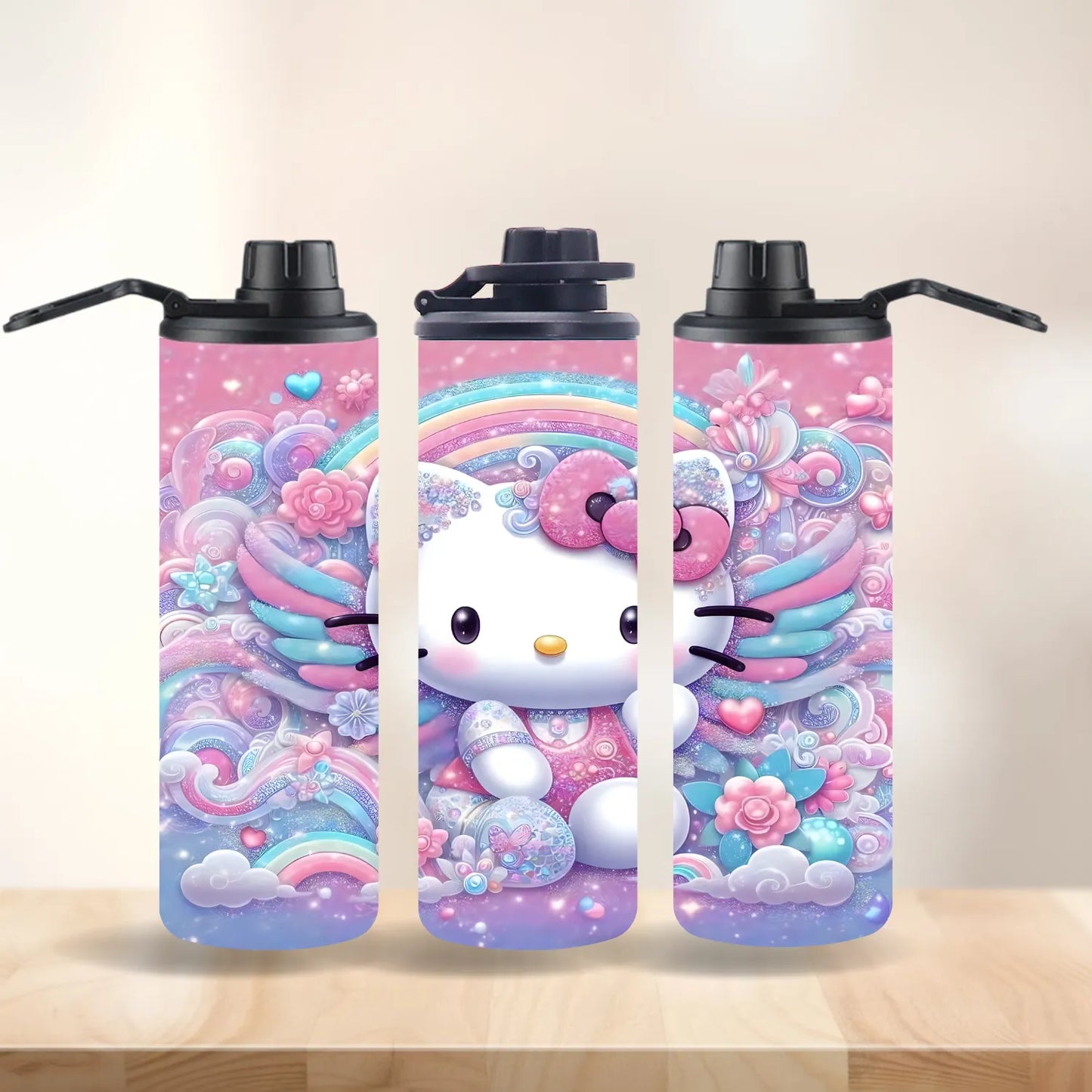 CUSTOMIZABLE HELLO KITTY HOT AND COLD TUMBLER - Crazy Kat Design Co