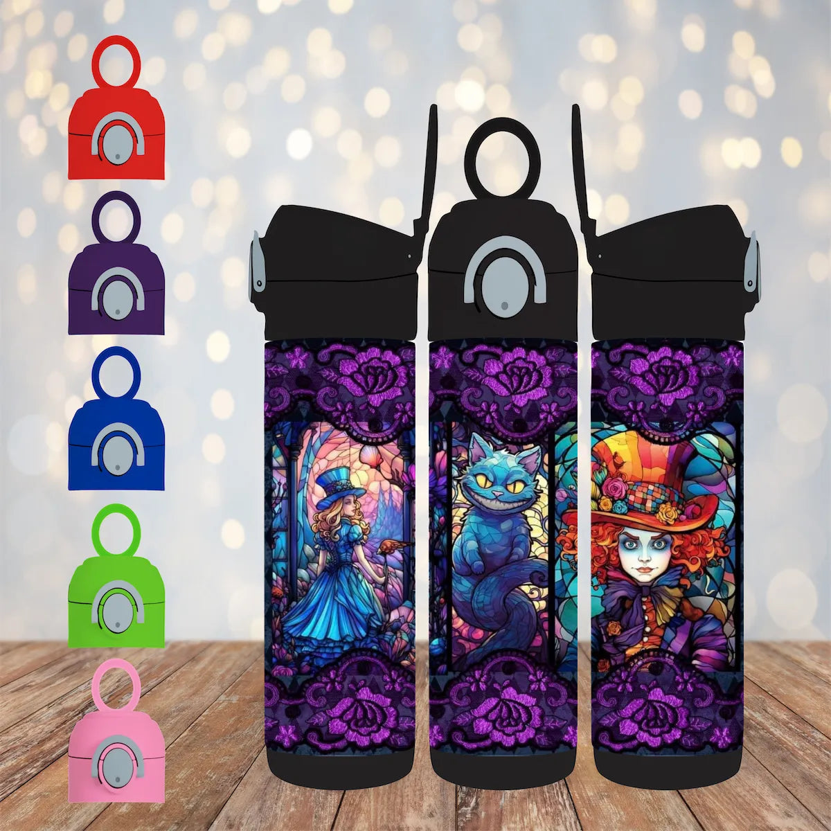 CUSTOMIZABLE ALICE IN WONDERLANDS HOT AND COLD TUMBLER - Crazy Kat Design Co