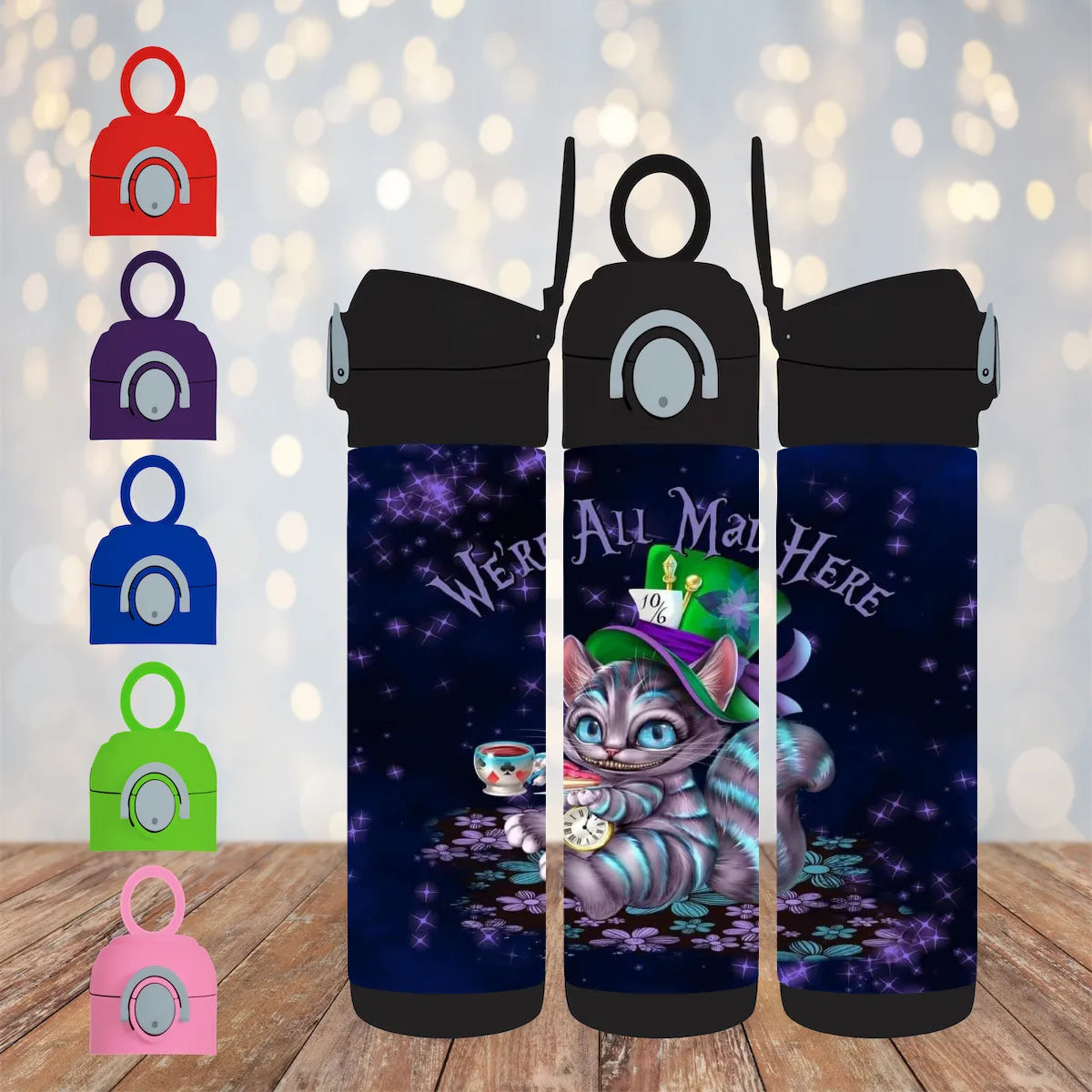 CUSTOMIZABLE ALICE IN WONDERLANDS HOT AND COLD TUMBLER - Crazy Kat Design Co