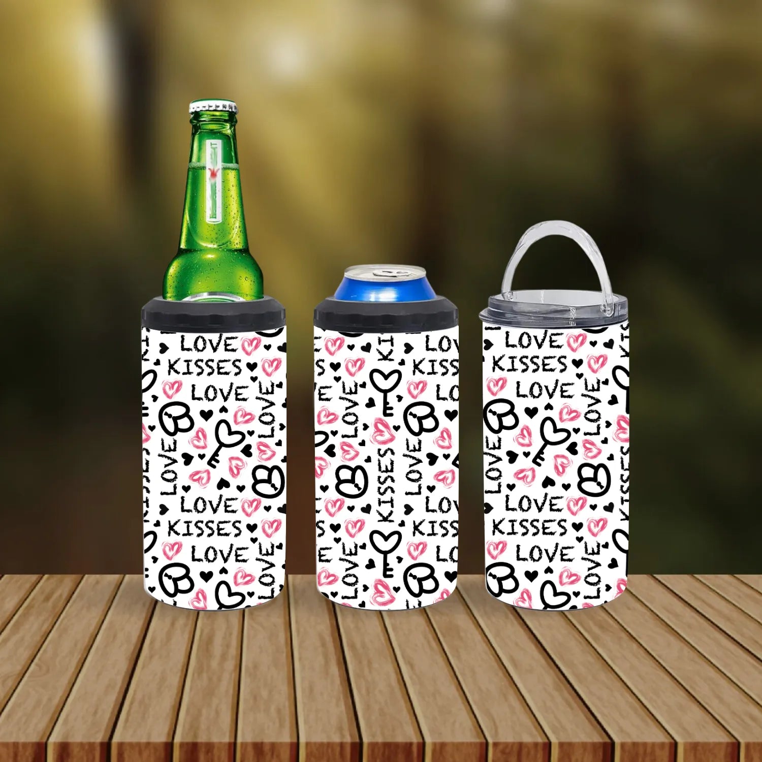 CUSTOMIZABLE LOVE HEARTS HOT AND COLD TUMBLERS - Crazy Kat Design Co