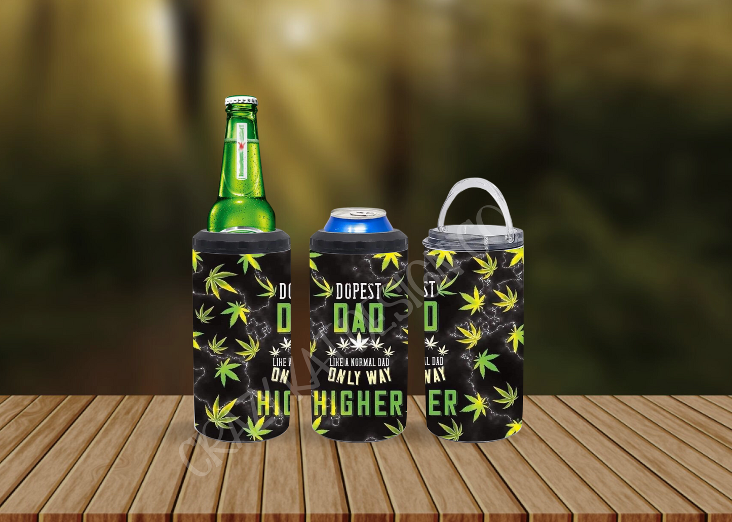 CUSTOMIZABLE WEED FATHER HOT AND COLD TUMBLERS