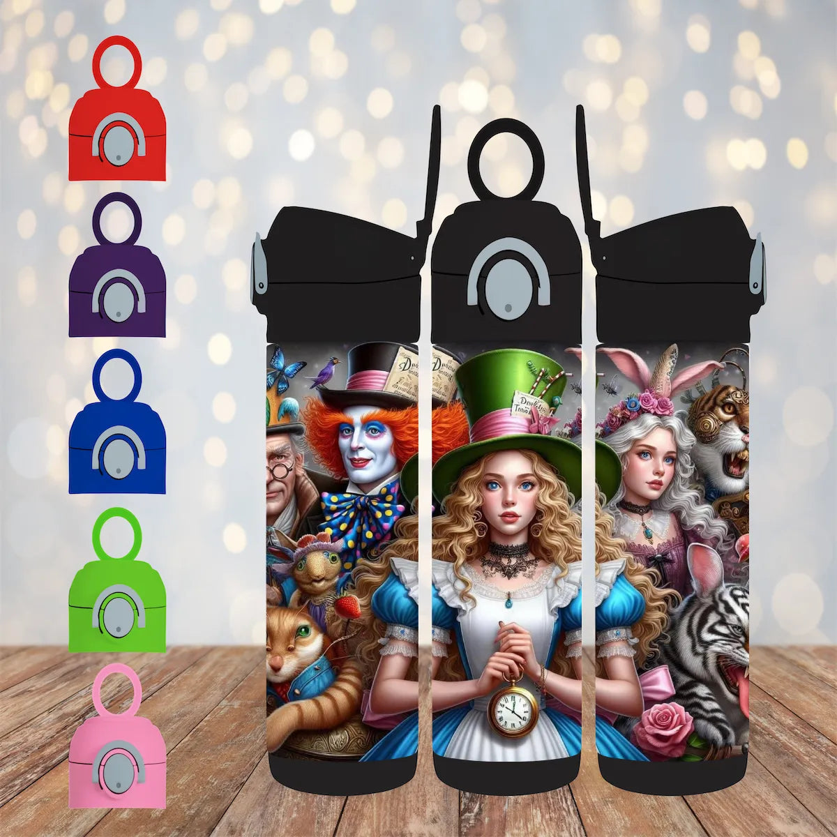 CUSTOMIZABLE ALICE IN WONDERLANDS HOT AND COLD TUMBLER - Crazy Kat Design Co