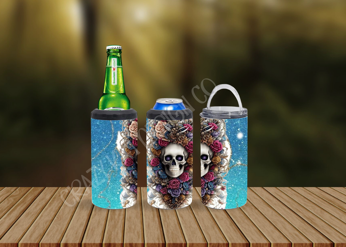 CUSTOMIZABLE SKULL HOT AND COLD TUMBLERS