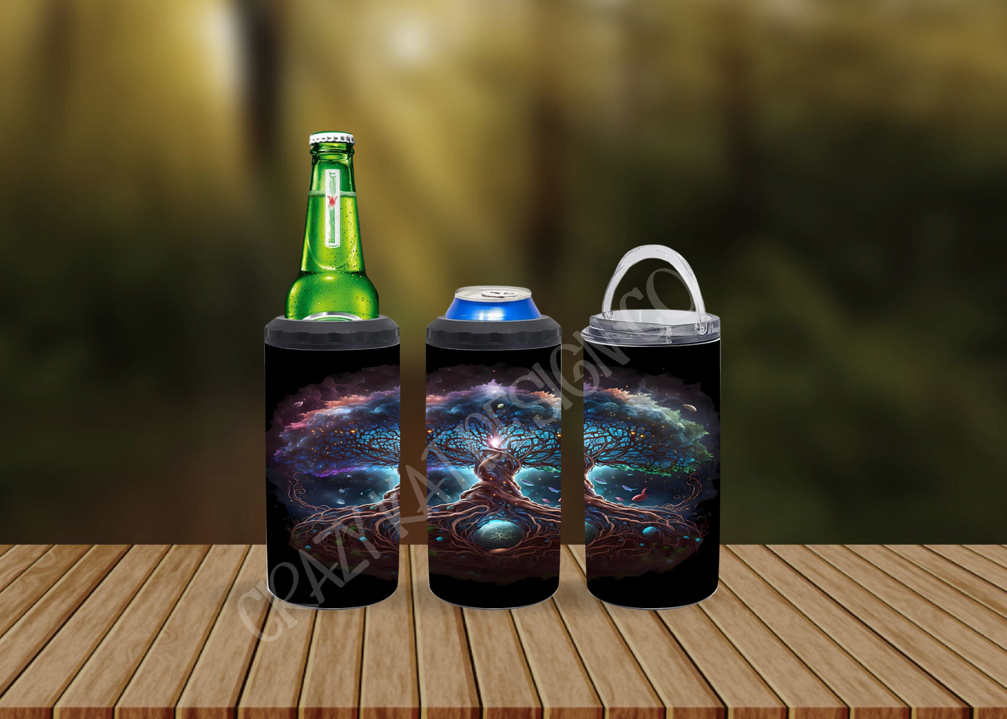 CUSTOMIZABLE GLOWING TREE OF LIFE HOT AND COLD TUMBLERS