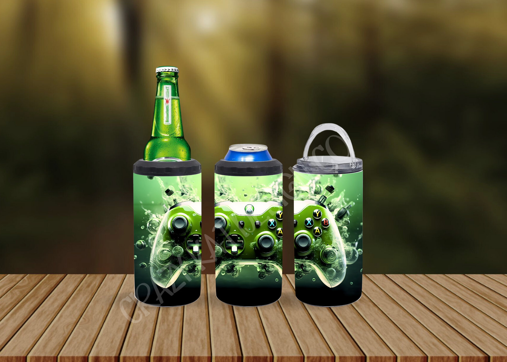 CUSTOMIZABLE GAMING CONTROLLER HOT AND COLD TUMBLERS - Crazy Kat Design Co