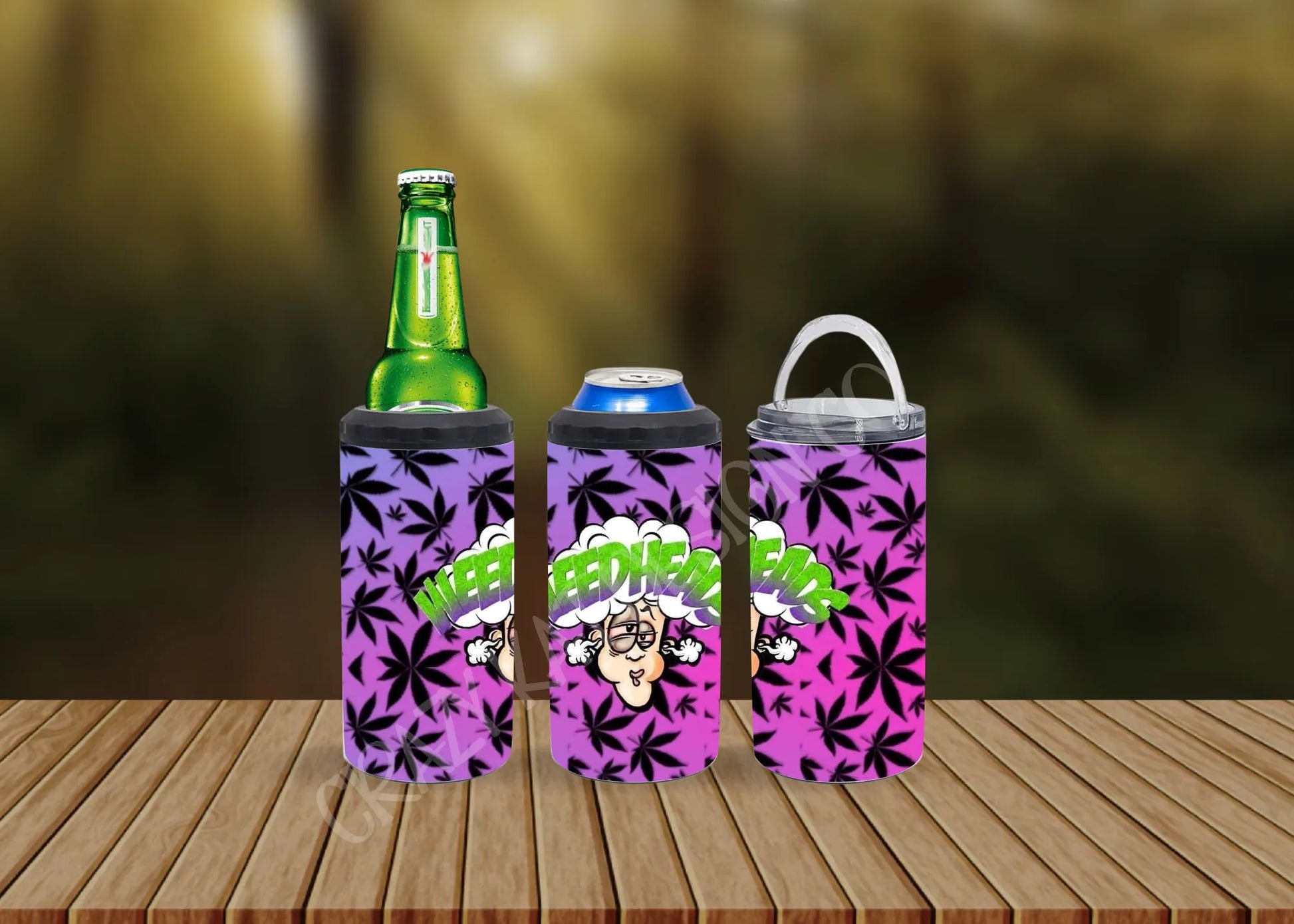 CUSTOMIZABLE WEEDHEADS HOT AND COLD TUMBLERS - Crazy Kat Design Co